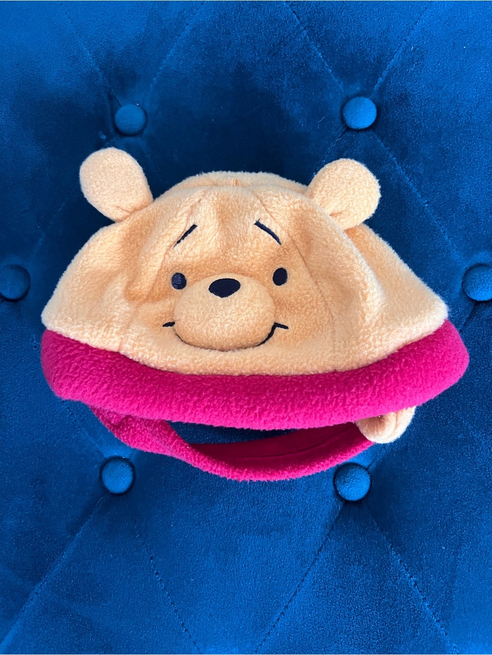 Disney Store Winnie The Pooh Hat Embroidered Felt Ears Fuzzy Winter Cap Infant